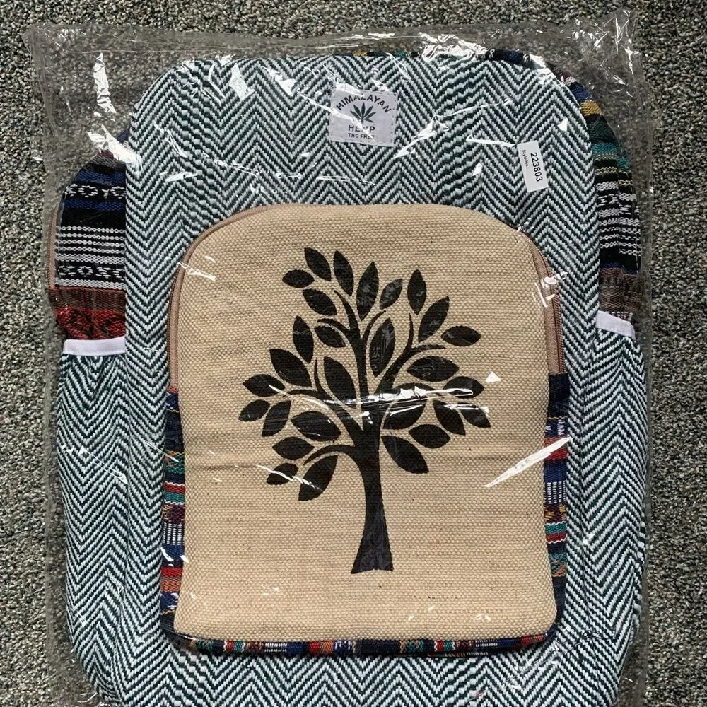 NEW! HOT ITEM!  Himalayan Hemp multi Fabric Back Pack Boho Hippie Trendy Hip